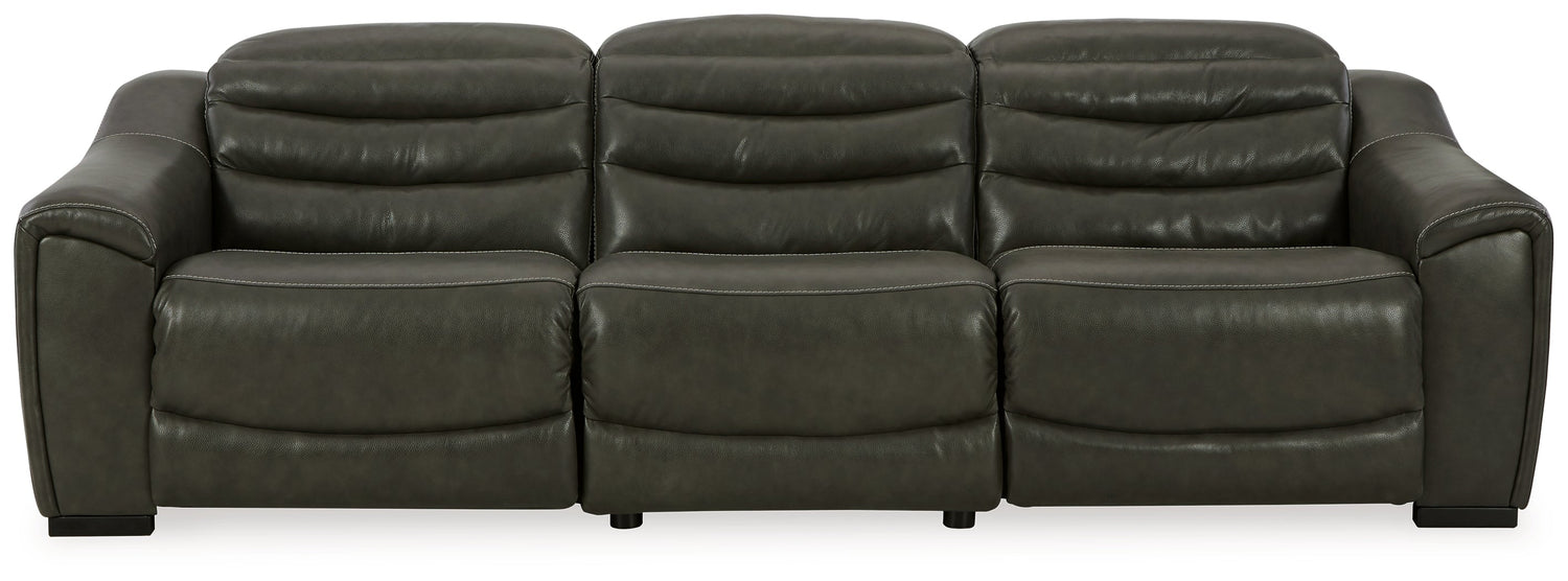 Center Line Dark Gray Power Reclining Living Room Set from Ashley - Luna Furniture