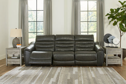 Center Line Dark Gray Power Reclining Living Room Set from Ashley - Luna Furniture