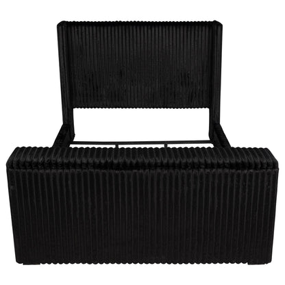 Centergrove Upholstered California King Wingback TV Bed Black - 315945KW