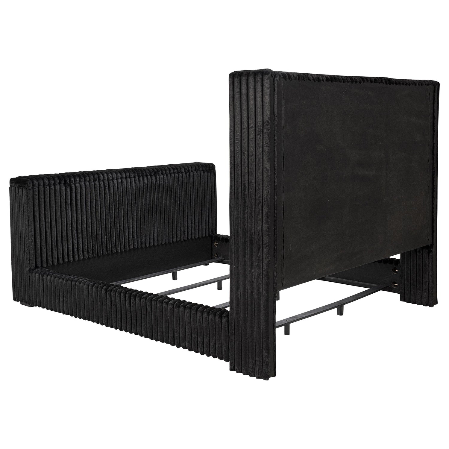 Centergrove Upholstered Queen Wingback TV Bed Black - 315945Q
