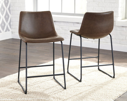 Centiar 2-Piece Bar Stool in Brown - PKG000454