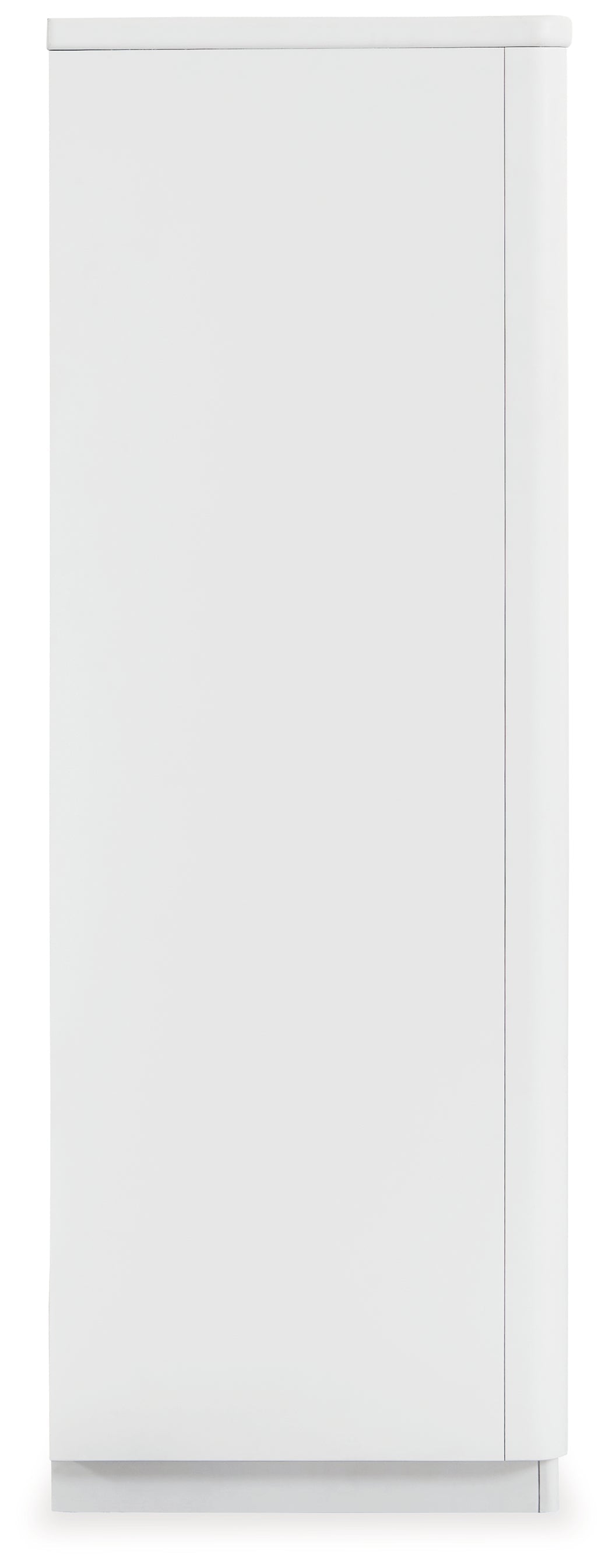 Chalanna King Upholstered Storage Bed with Mirrored Dresser and Chest in White from Ashley - Luna Furniture