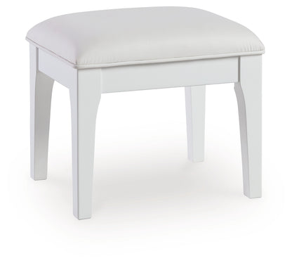 Chalanna Vanity, Mirror and Stool - B822B6