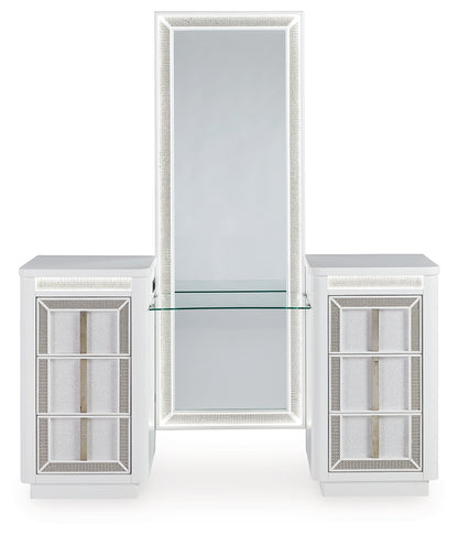 Chalanna Vanity, Mirror and Stool - B822B6