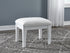 Chalanna White Vanity Stool - B822-01