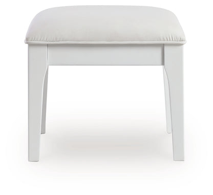 Chalanna White Vanity Stool - B822-01