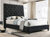 CHANTILLY K HEADBOARD BLACK VELVET - 5265BK-K-HB