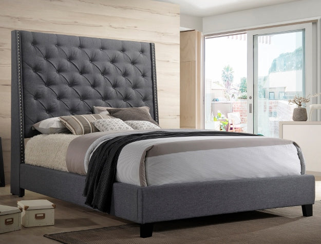 CHANTILLY Q HEADBOARD Gray - 5265GY-Q-HB