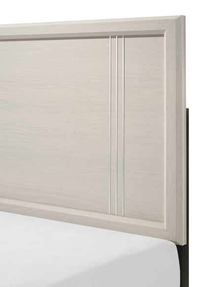 Charlie White Panel Bedroom Set - SET | B9230-Q-HBFB | B9230-KQ-RAIL | B9230-2 | B9230-4 - Bien Home Furniture &amp; Electronics
