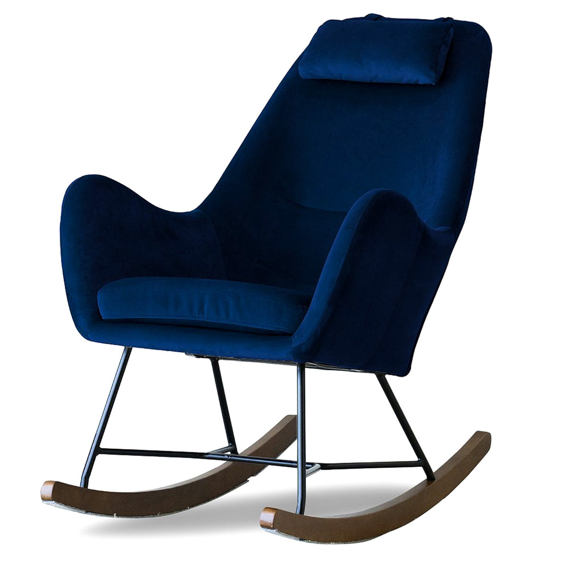Chelsea Blue Velvet Rocking Chair - RCH01900301