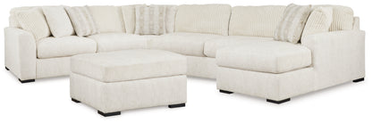 Chessington 4-Piece Sectional and Oversized Accent Ottoman - 61904U1