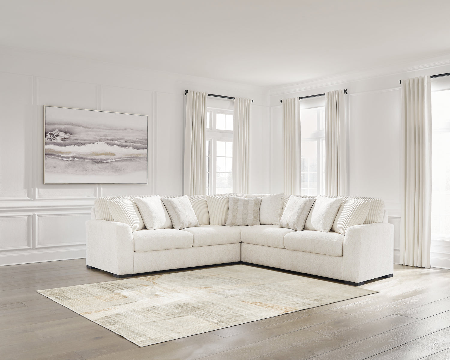 Chessington Ivory 3-Piece Sectional - 61904S5