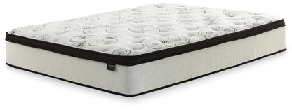 Chime 12 Inch Hybrid White California King Mattress and Foundation Set - M697M1