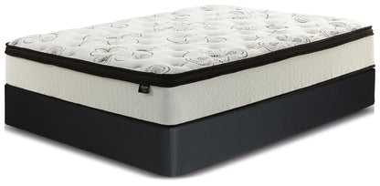Chime 12 Inch Hybrid White California King Mattress and Foundation Set - M697M1