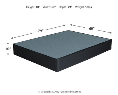 Chime 12 Inch Hybrid White California King Mattress and Foundation Set - M697M1