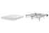 Chime 8 Inch Memory Foam Mattress with Foundation in White - PKG009846
