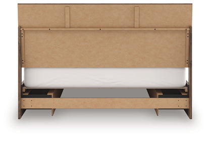 Chirason Brown King Panel Bed with Storage - PCB3367B14