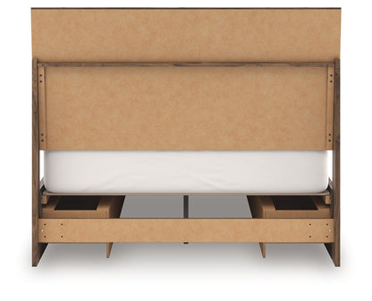 Chirason Brown Queen Panel Bed with Storage - PCB3367B4