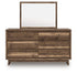 Chirason Full Upholstered Bed, Dresser and Mirror - PCB3367B17