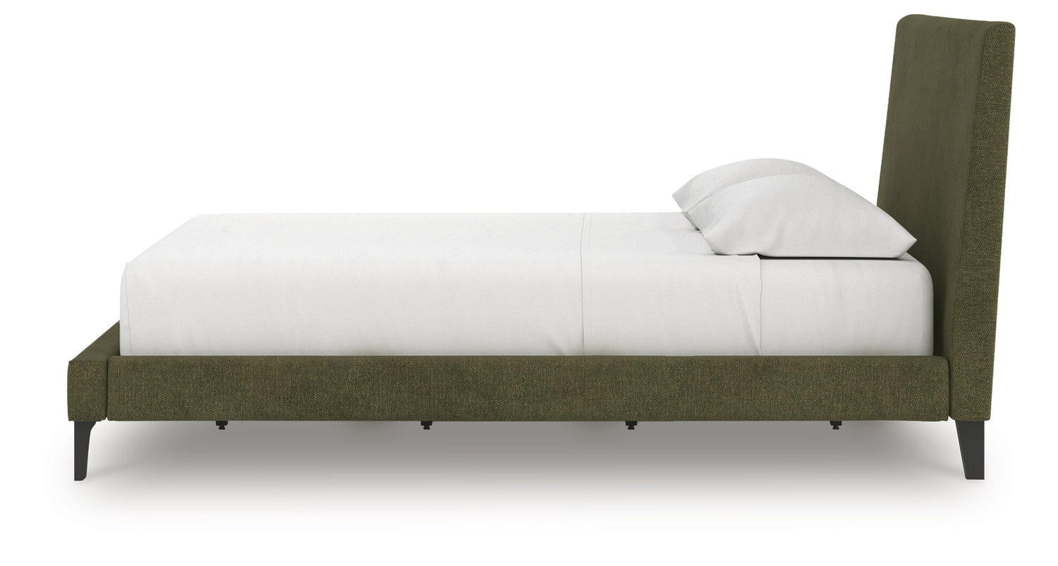 Chirason Sage Green California King Upholstered Bed with Roll Slats - PCB3367-94