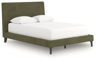 Chirason Sage Green Full Upholstered Bed with Roll Slats - PCB3367-72