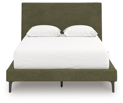 Chirason Sage Green Full Upholstered Bed with Roll Slats - PCB3367-72