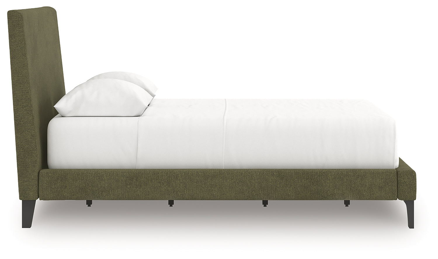 Chirason Sage Green Full Upholstered Bed with Roll Slats - PCB3367-72