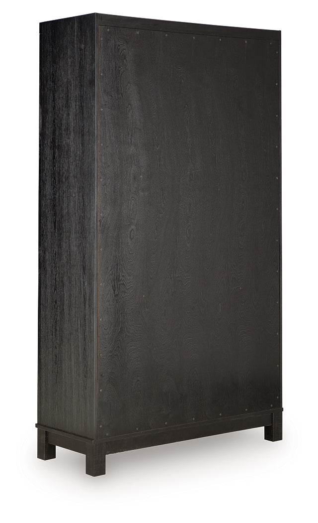 Christop Black/Brown Accent Cabinet - A4000728