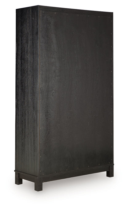 Christop Black/Brown Accent Cabinet - A4000728