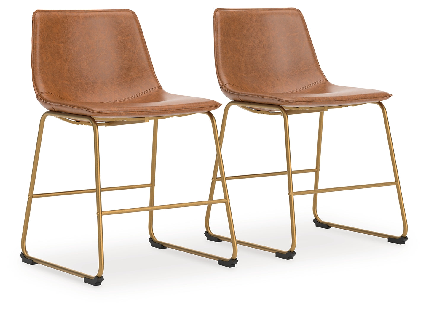 Ciabori Brown/Gold Dining Chair, Set of 2 - PCD373-02