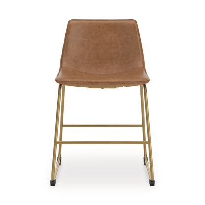 Ciabori Brown/Gold Dining Chair, Set of 2 - PCD373-02