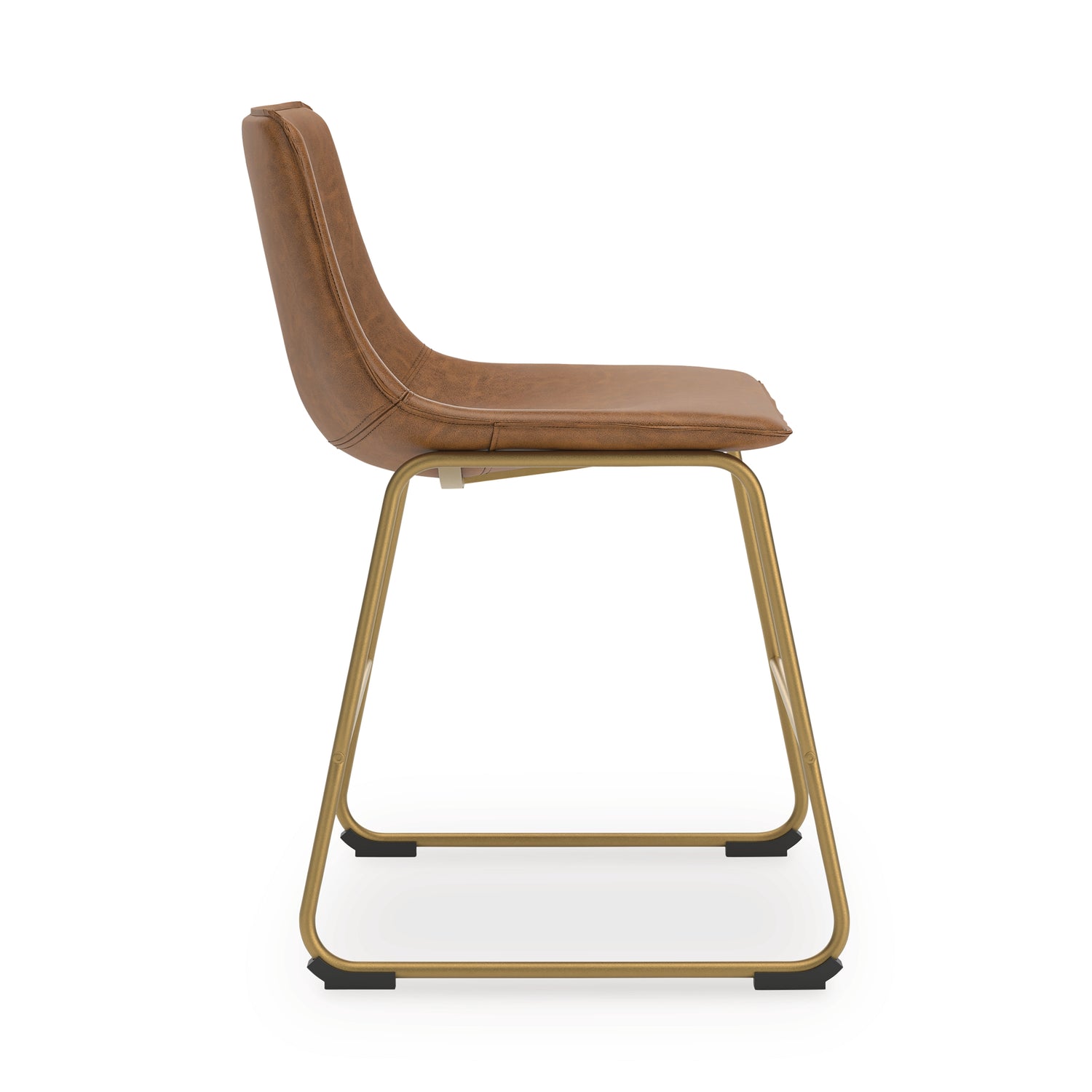 Ciabori Brown/Gold Dining Chair, Set of 2 - PCD373-02