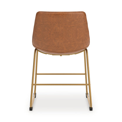 Ciabori Brown/Gold Dining Chair, Set of 2 - PCD373-02
