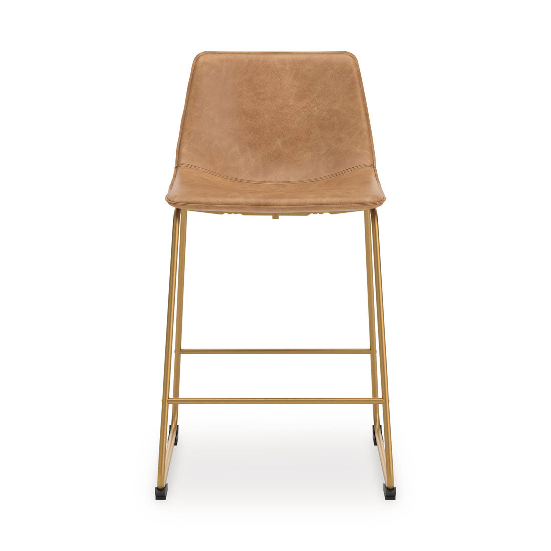 Ciabori Toast/Gold Counter Height Barstool, Set of 2 - PCD373-324