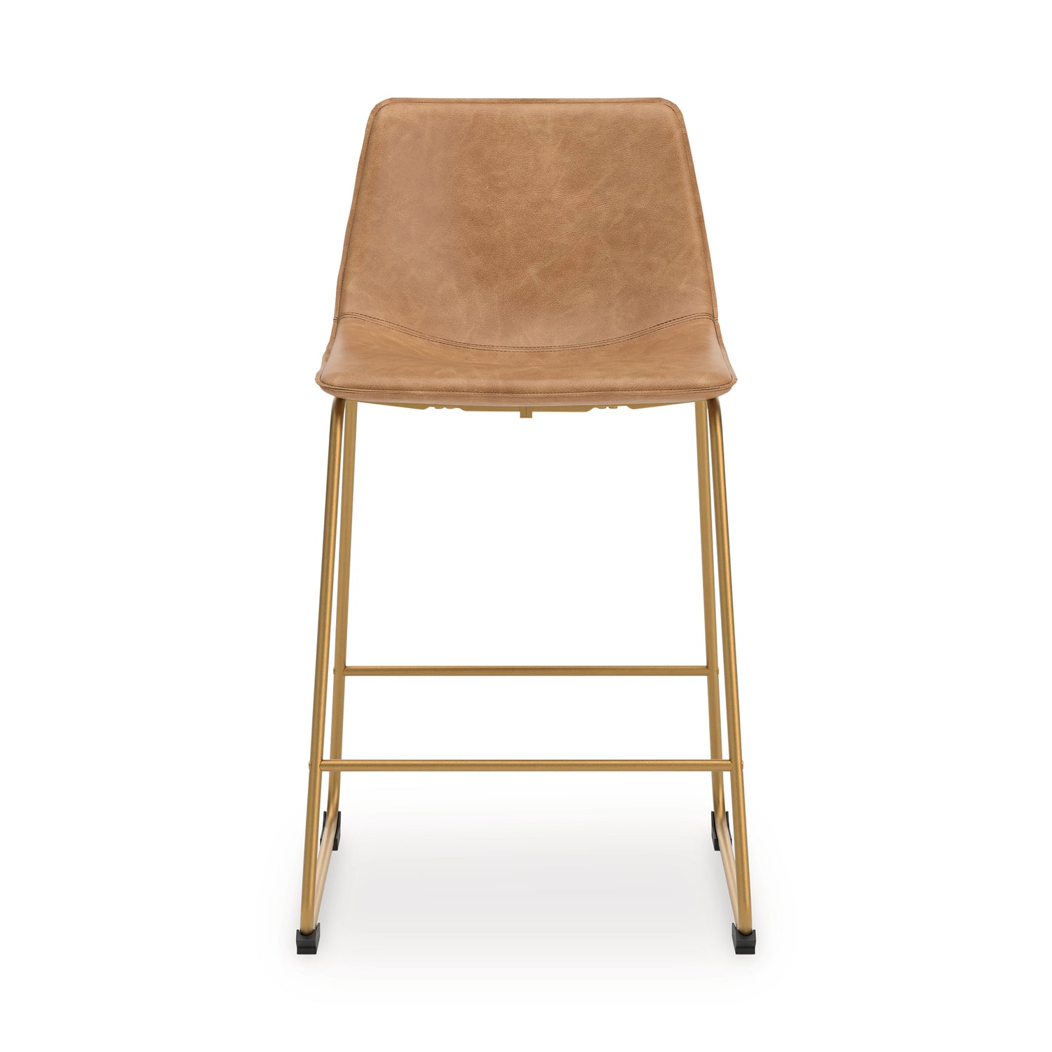 Ciabori Toast/Gold Counter Height Barstool, Set of 2 - PCD373-324