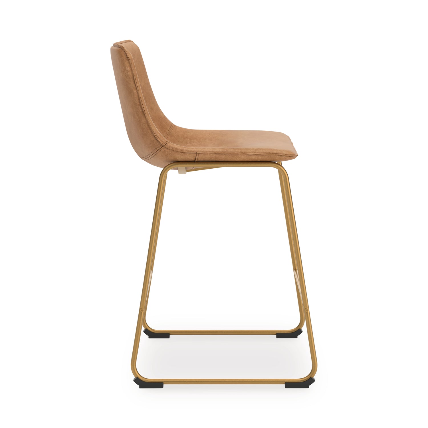 Ciabori Toast/Gold Counter Height Barstool, Set of 2 - PCD373-324