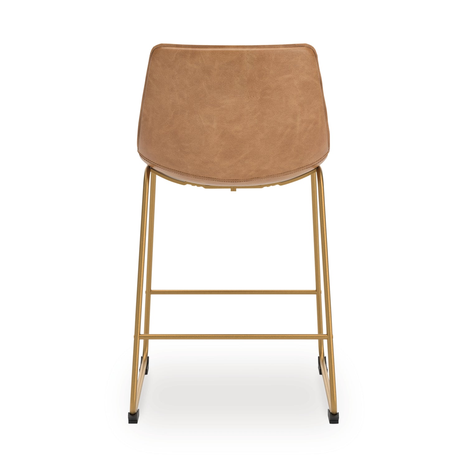 Ciabori Toast/Gold Counter Height Barstool, Set of 2 - PCD373-324