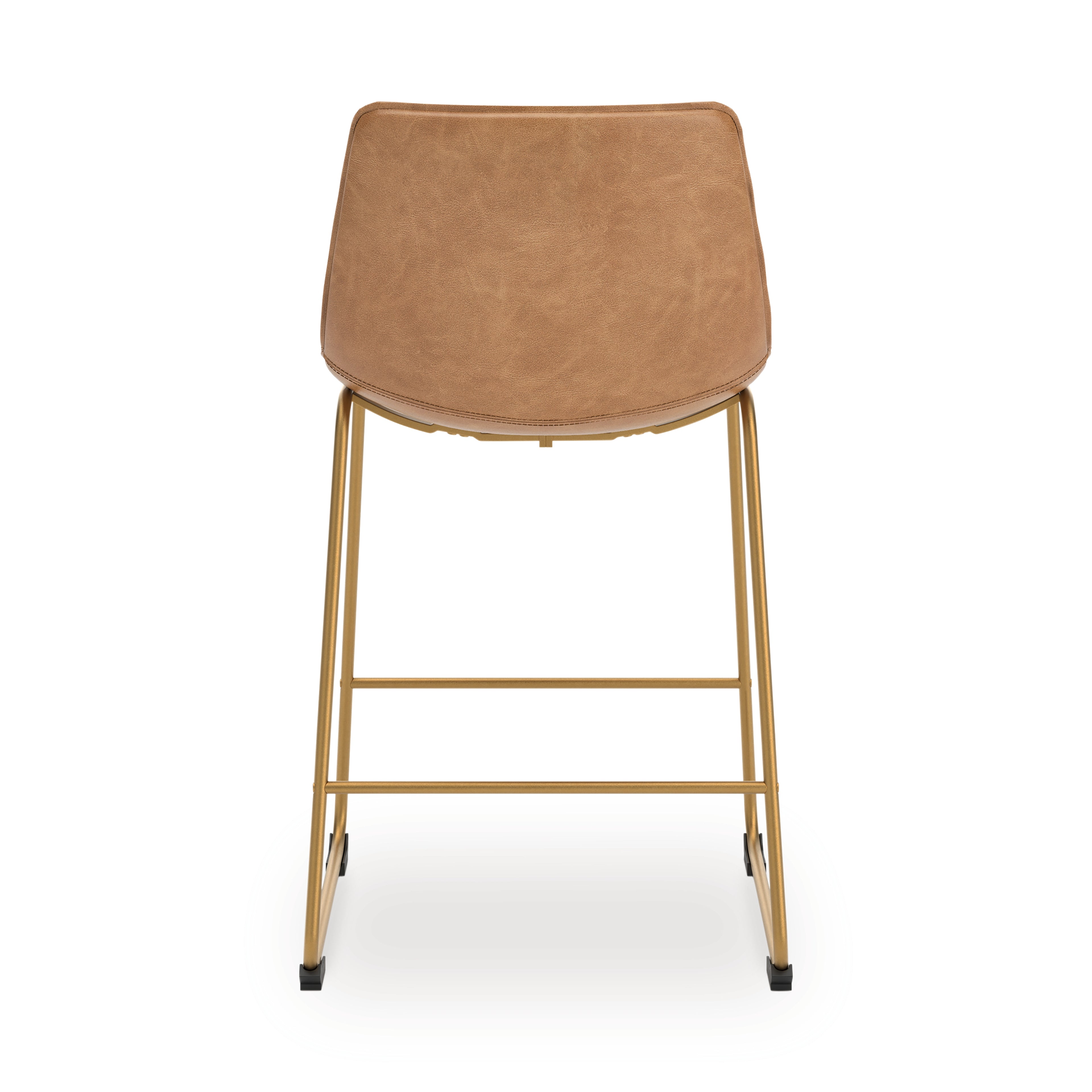 Ciabori Toast/Gold Counter Height Barstool, Set of 2 - PCD373-324