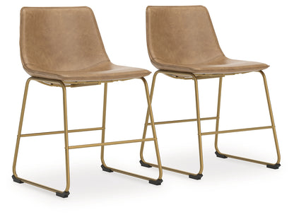 Ciabori Toast/Gold Dining Chair, Set of 2 - PCD373-03