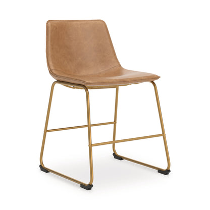 Ciabori Toast/Gold Dining Chair, Set of 2 - PCD373-03