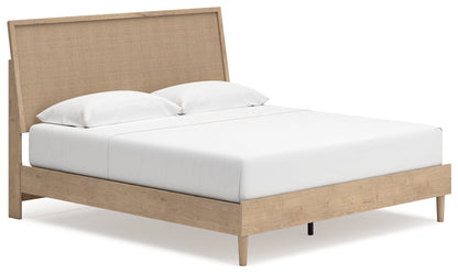 Cielden King Panel Bed with 2 Nightstands in Two-tone - PKG018922