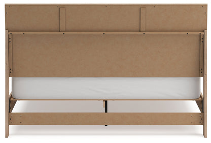 Cielden King Panel Bed with 2 Nightstands in Two-tone - PKG018922