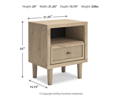 Cielden King Panel Headboard with 2 Nightstands in Two-tone - PKG018672