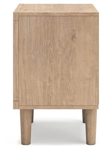 Cielden King Panel Headboard with 2 Nightstands in Two-tone - PKG018672