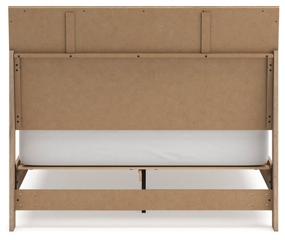 Cielden Queen Panel Bed with Dresser and Nightstand in Two-tone - PKG020446