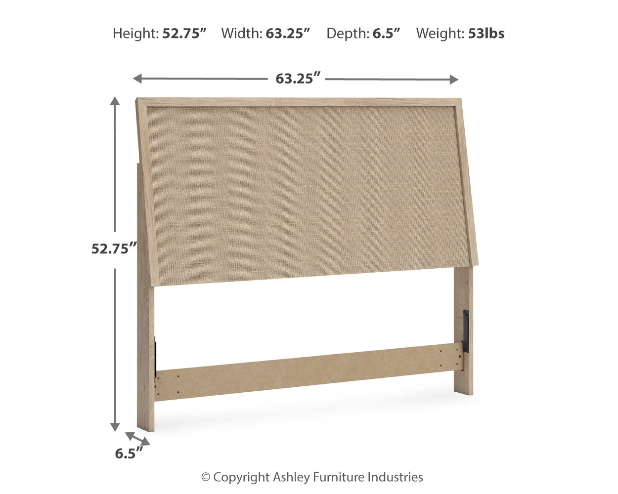 Cielden Queen Panel Headboard with Dresser in Two-tone - PKG018681