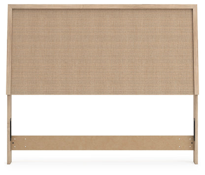 Cielden Queen Panel Headboard with Mirrored Dresser in Two-tone - PKG018644