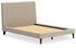Cielden Soft Gray Full Upholstered Bed with Roll Slats - B1199-72