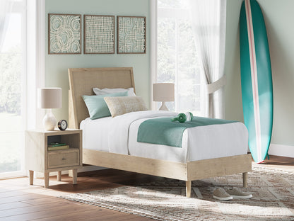 Cielden Two-tone Twin Panel Bed - B1199B18