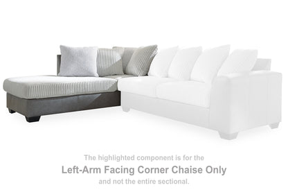 Clairette Court Alloy Left-Arm Facing Corner Chaise - 3150316